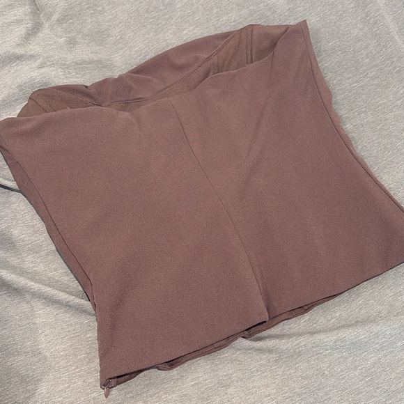 Zara Structured Strapless Top - Picture 3 of 4